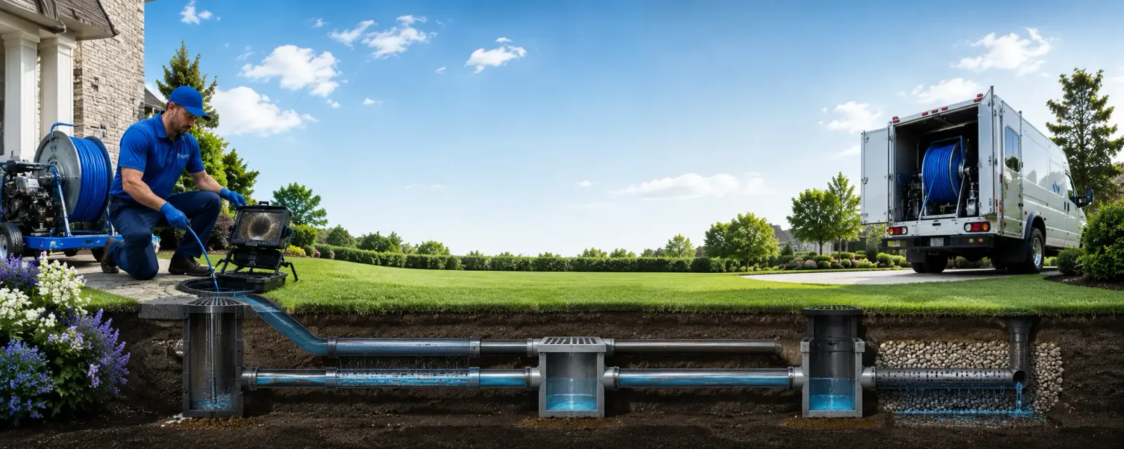 Outdoor drain cleaning information for North Branch, MI